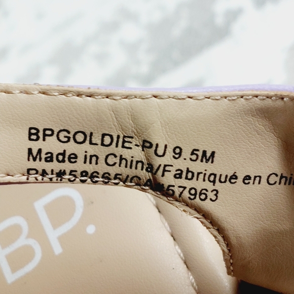 NEW BP. Goldie Purple Summer Braided Wedge Sandals X86 - Picture 7 of 9